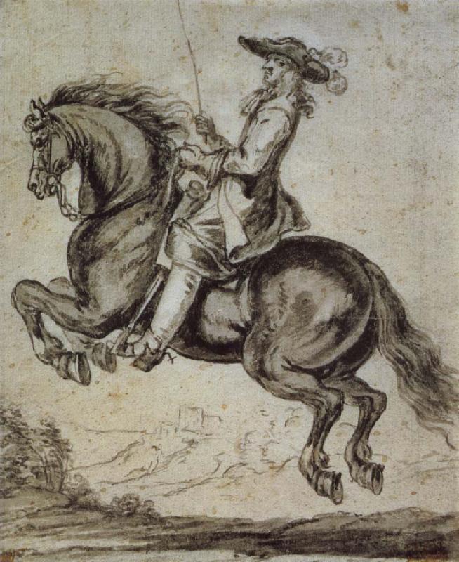Abraham Jansz Van Diepenbeeck William duke of Newcastle, to horse Germany oil painting art